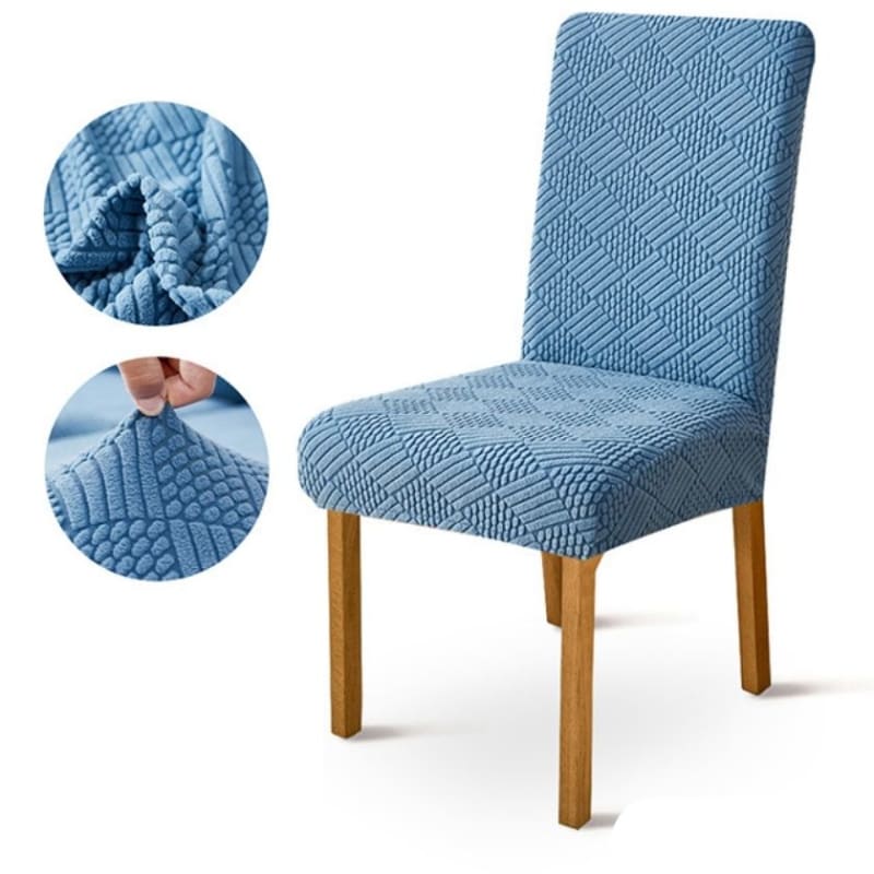 Pokrowiec na krzesło - niebieski