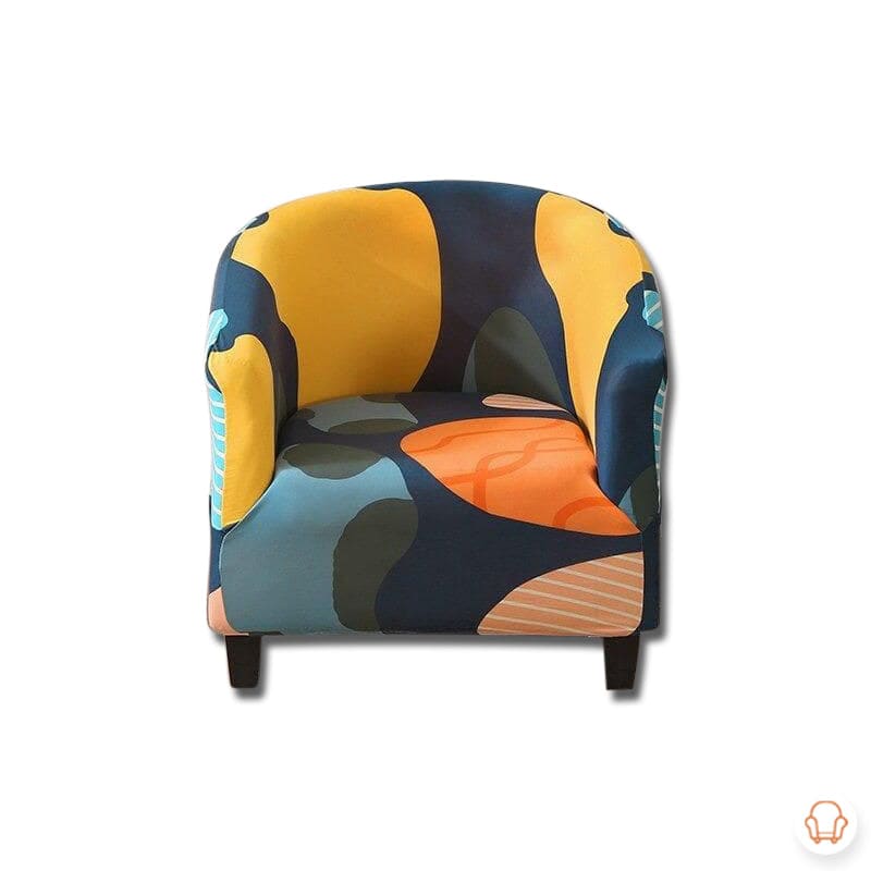 Mozaika na fotel Cabriolet Żółty Niebieski Pomarańczowy