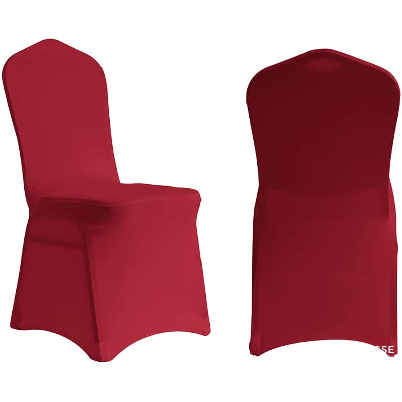 Pokrowiec na krzesło - Ślub - Burgundowo-czerwony