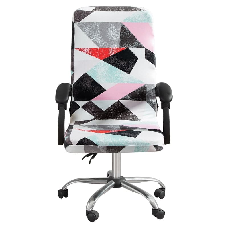 Pokrowiec na krzesło biurowe - mozaika