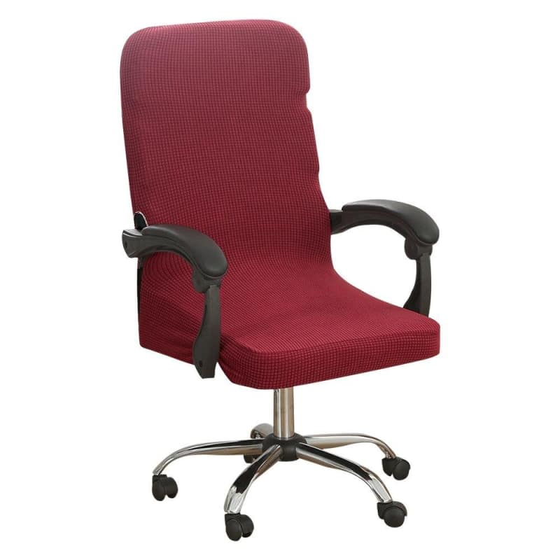 Pokrowiec na krzesło biurowe - czerwony