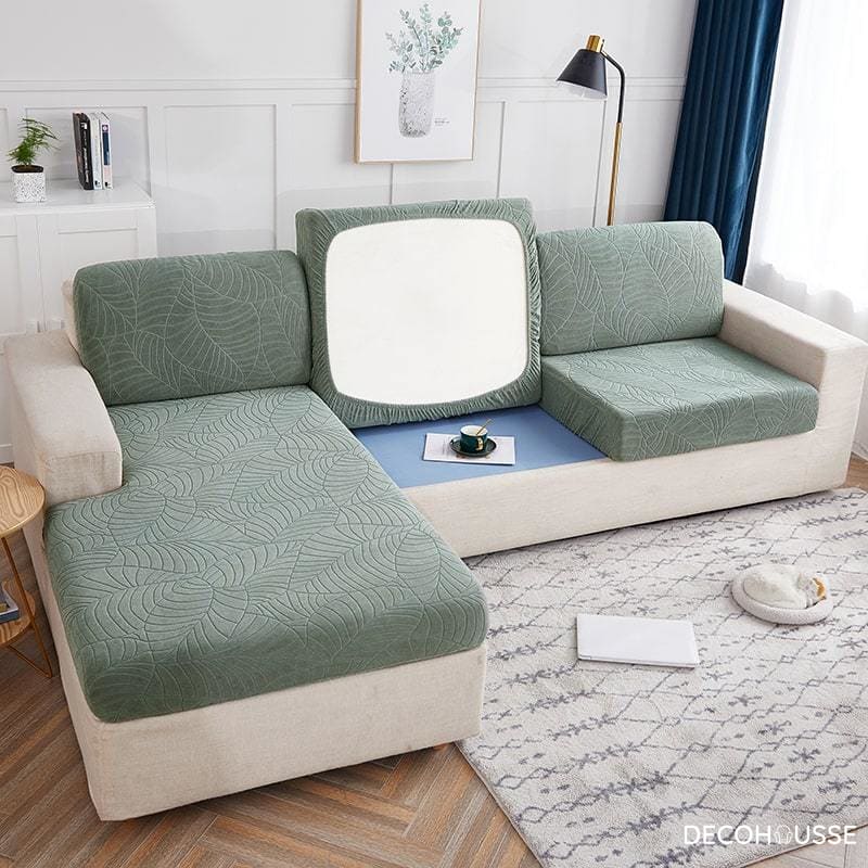 Fodera per cuscino divano impermeabile Verde acqua