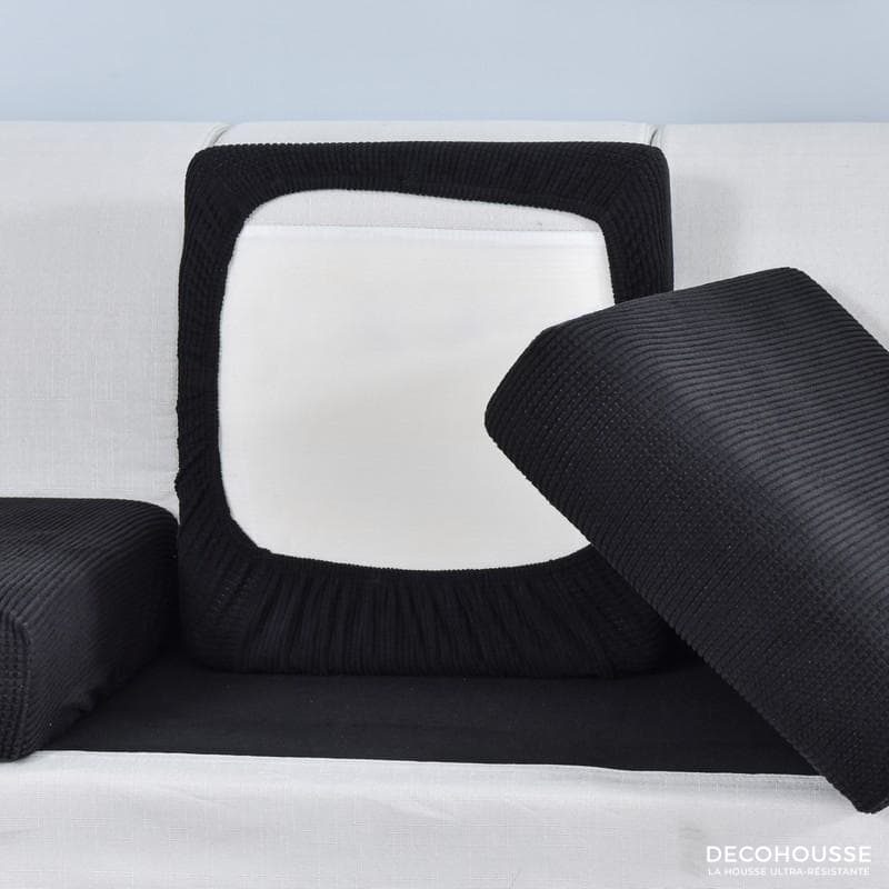 Fodera per cuscino per divano nera