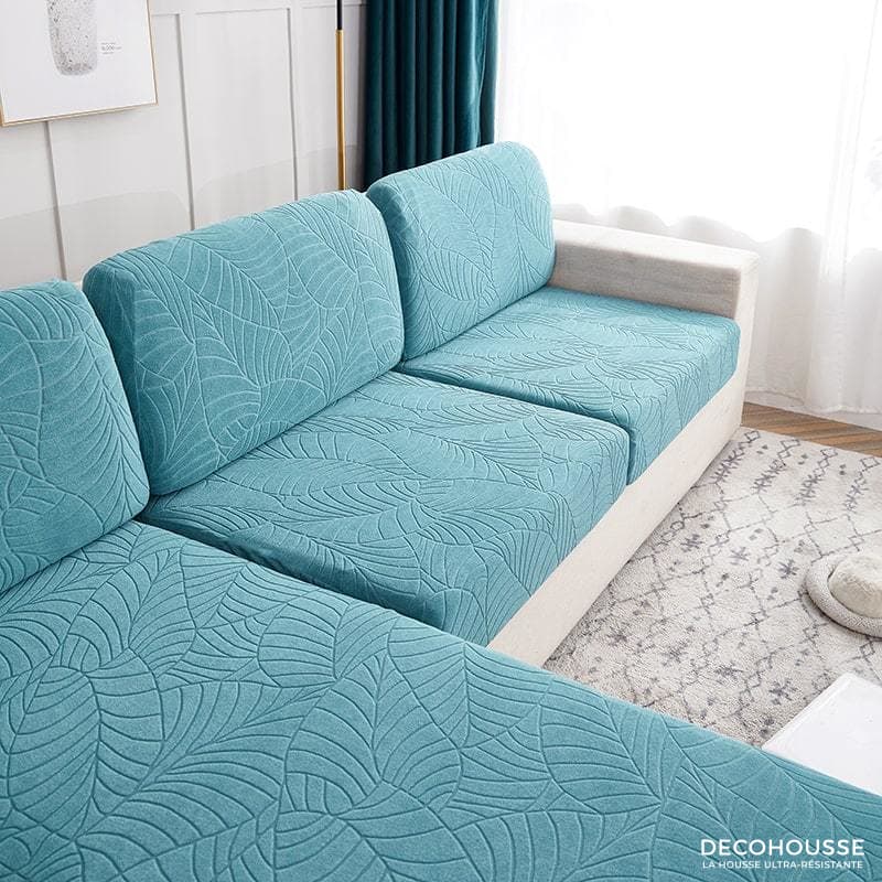 Fodera per cuscino per divano impermeabile blu cielo