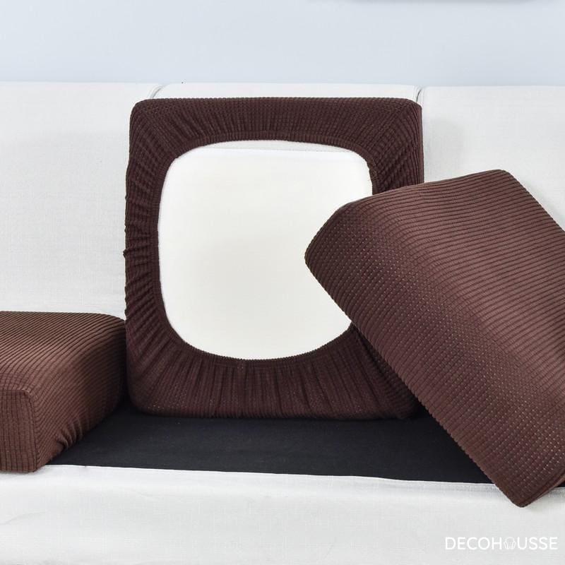 Fodera per cuscino per divano marrone