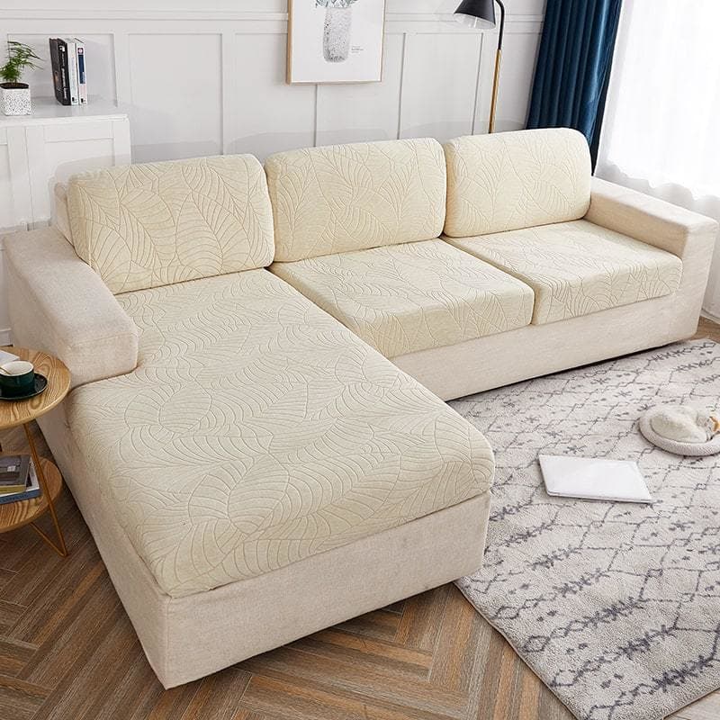 Fodera per cuscino per divano impermeabile beige