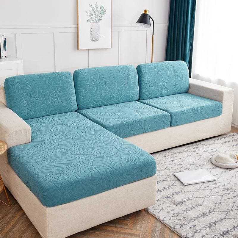 Fodera per cuscino per divano impermeabile blu cielo