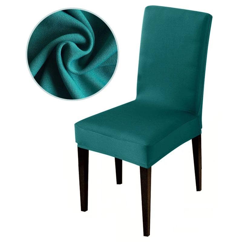 Pokrowiec na krzesło w kolorze kaczego błękitu