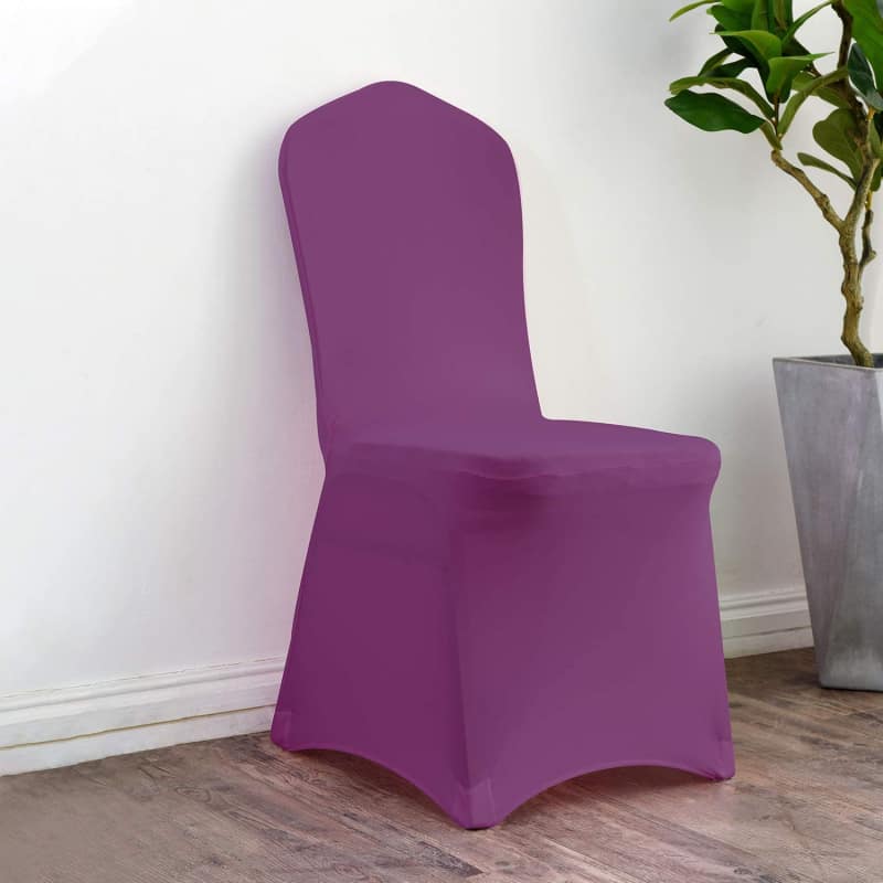 Pokrycie krzesła weselnego - fioletowe
