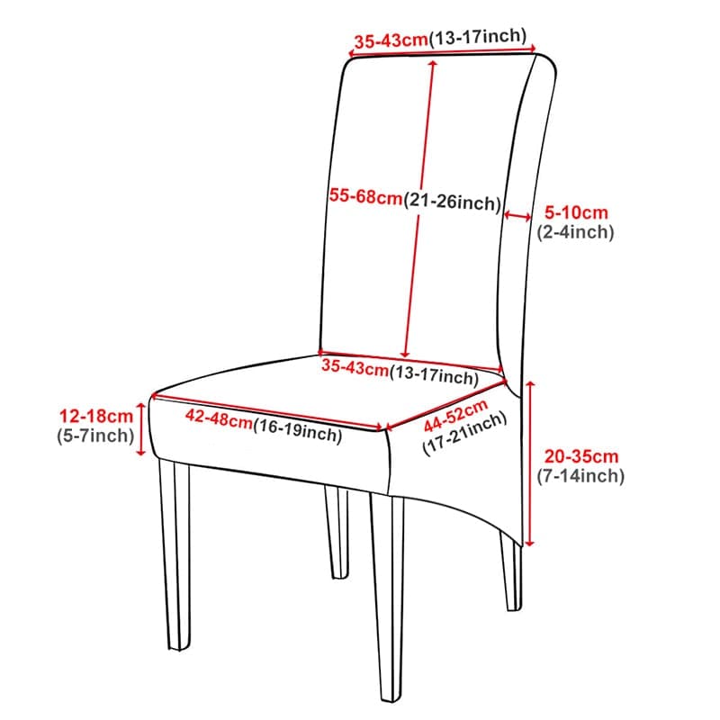 Fodera per sedia di grandi dimensioni - Velluto - Metallo